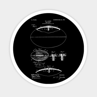 Foot Ball 1903 Patent , Gift for Football Lover, Man Cave foot ball Patent illustration Magnet